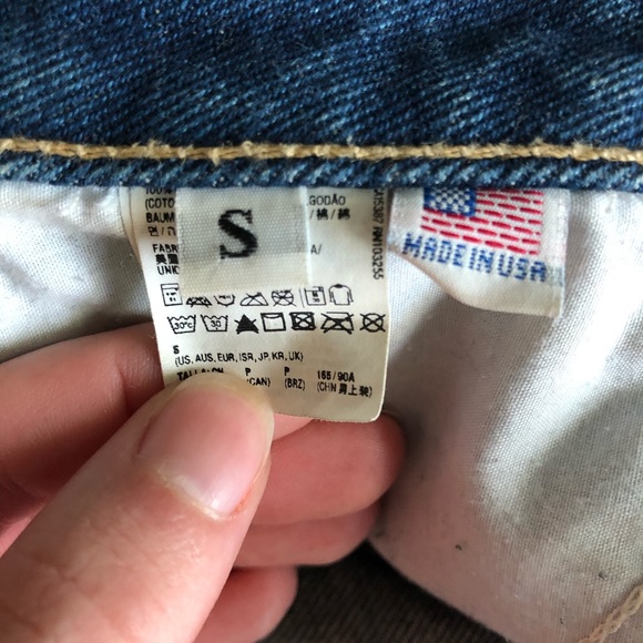 American Apparel Raw Denim Skirt - Picture 6 of 7